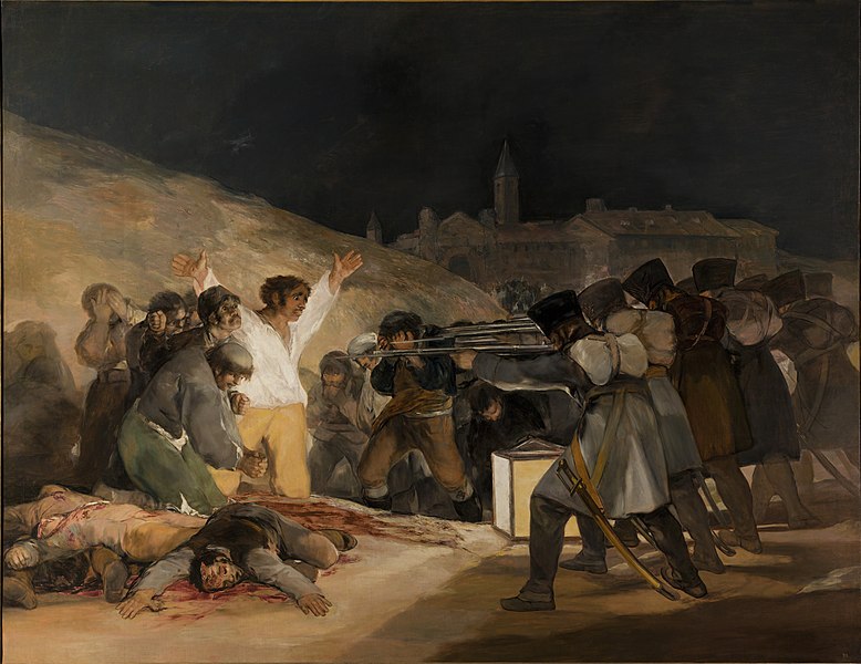 Los fusilamiento del 3 de mayo, de Francisco de Goya