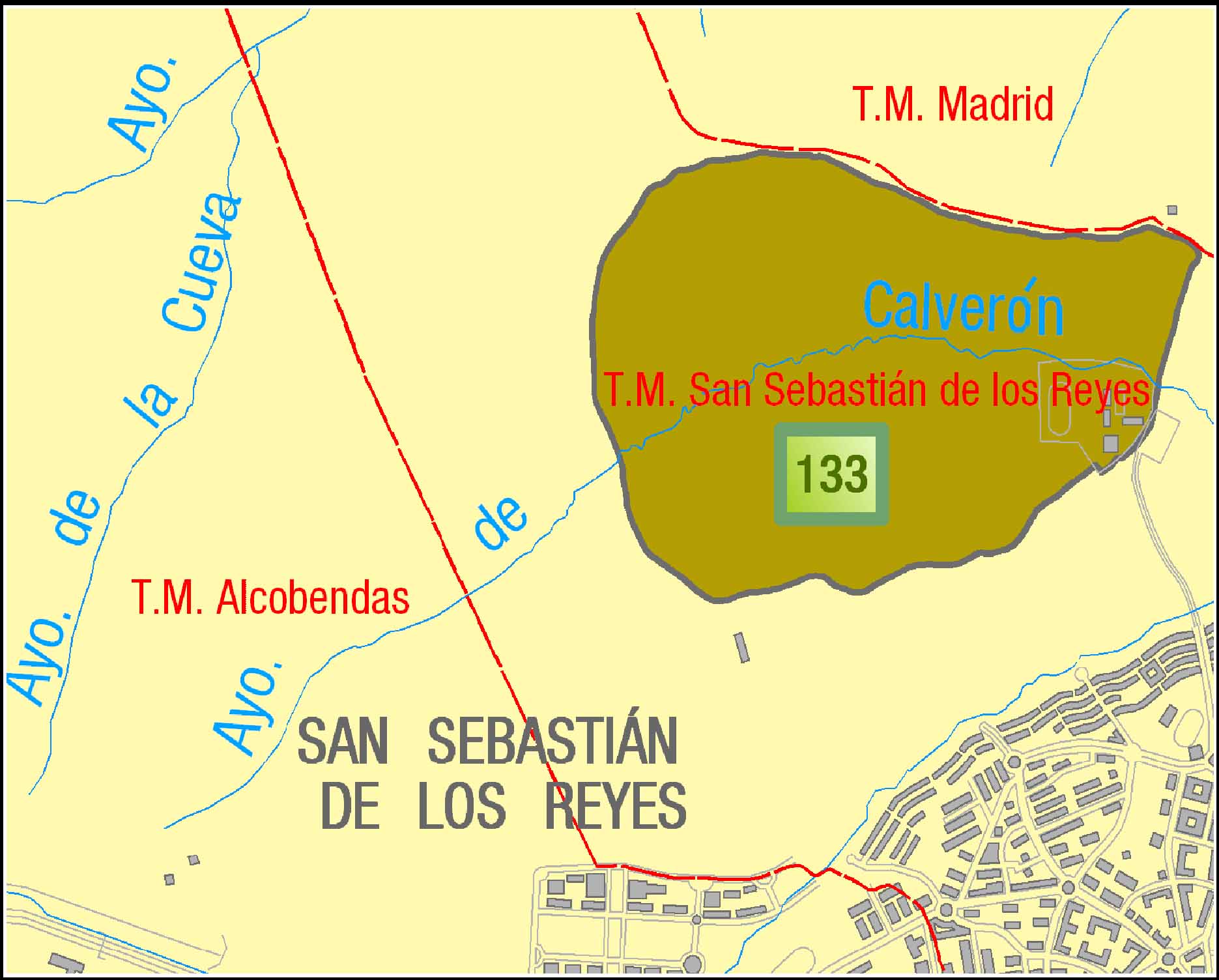 Mapa de la Dehesa Boyal