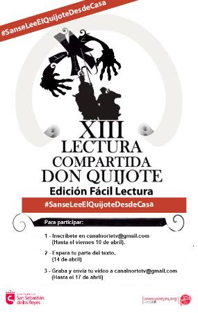 Imagen Sanse rendirá homenaje a Miguel de Cervantes con una lectura `digital´ colectiva de Don Quijote el próximo 23 de abril, Día del Libro