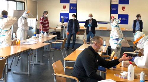 Imagen El Ayuntamiento estudia la realización de test masivos a la población de Sanse para garantizar la seguridad en la desescalada