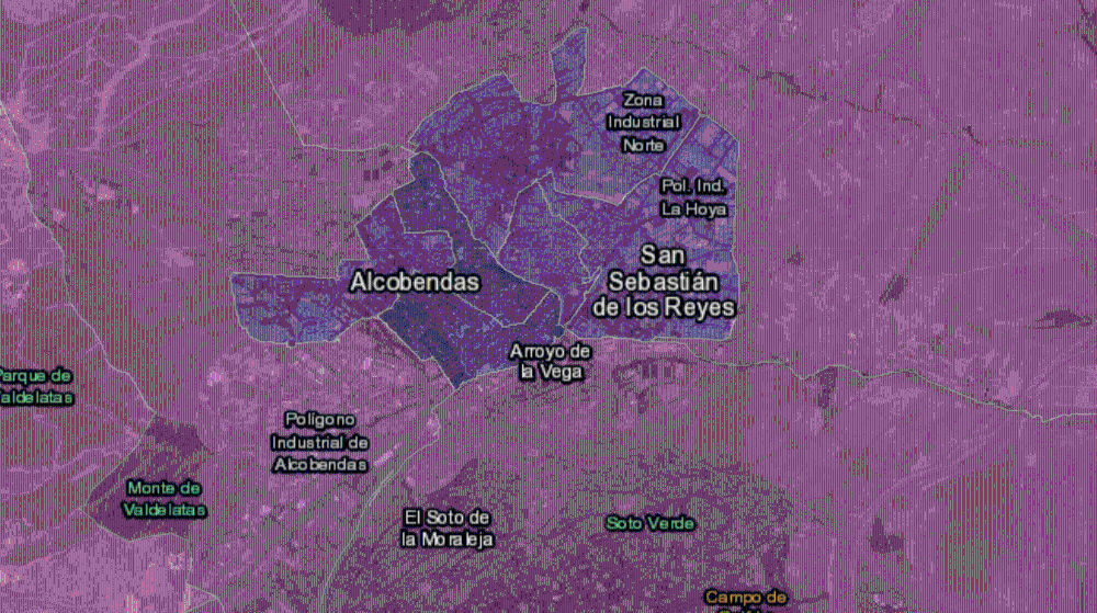 Mapa Covid restricciones San Sebastián de los Reyes y Alcobendas