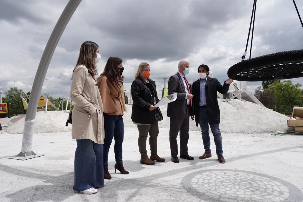 Viita a las obras de los parques inclusivos de Tempranales y Dehesa Vieja. 