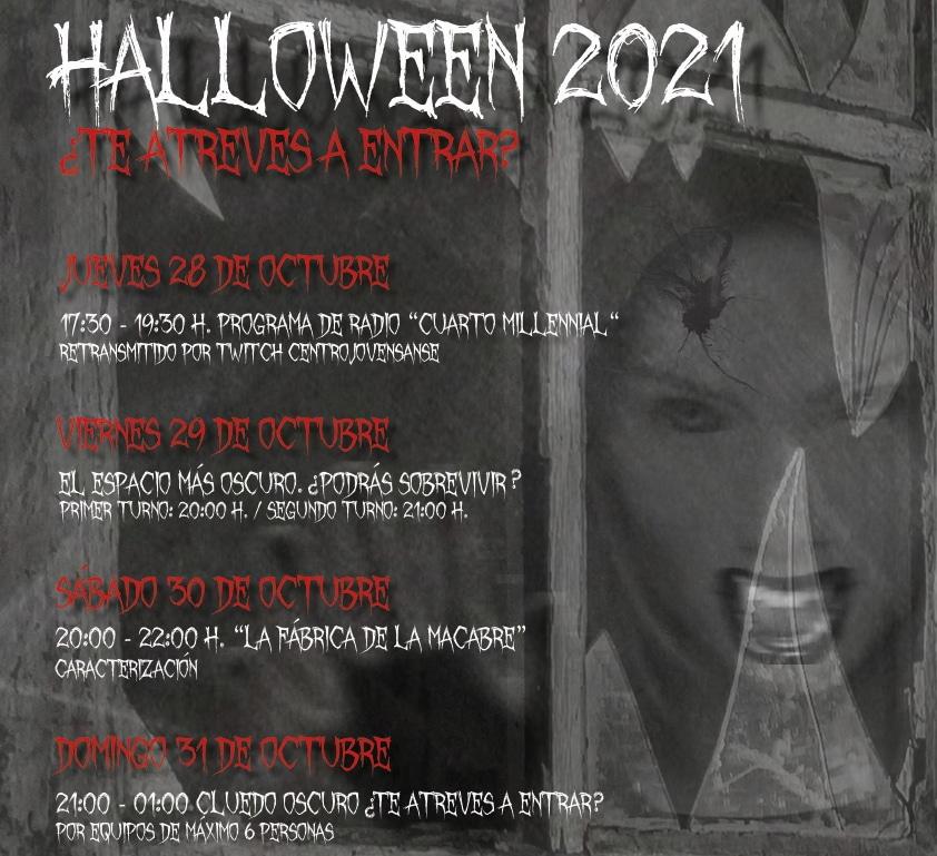 Imagen Sanse prepara su Halloween Juvenil Fin de semana de terror ¿Te atreves a entrar?