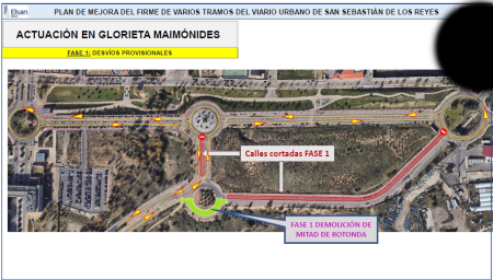 Imagen El Ayuntamiento informa de los desvíos en la glorieta de Maimónides por...
