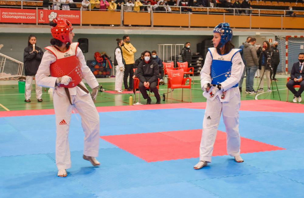 Un combate de taekwondo.