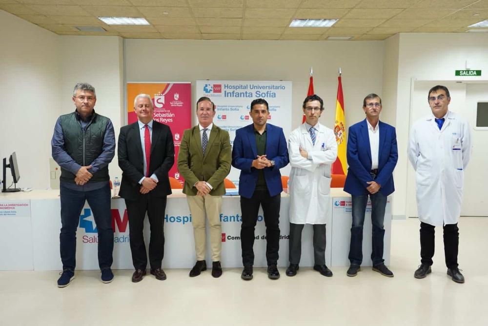 Firma convenio Hospital Infanta Sofía Ayuntamiento San Sebastián de los Reyes pacientes oncológicos