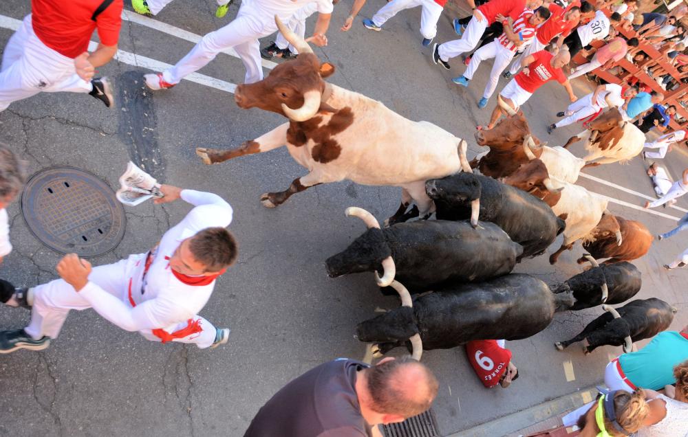 Imagen La ciudad hace historia con el encierro del alarde y el funcionamiento ejemplar su dispositivo de seguridad y sanitario