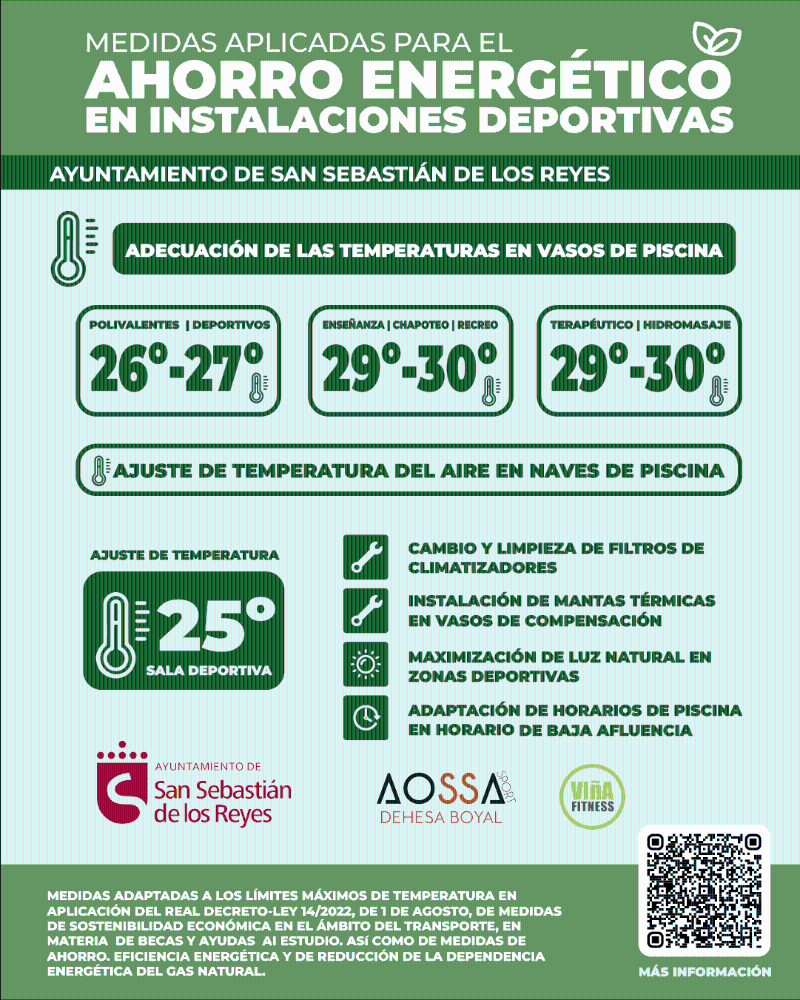 Imagen El Ayuntamiento pone en marcha un plan de medidas de ahorro energético en instalaciones deportivas, adaptándose a la nueva normativa del Estado