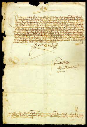 Imagen 1503, enero, 13. Madrid. AM SSREYES