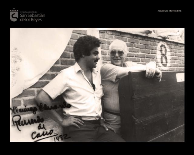 Imagen Felipe Herrero y su suegro Eduarno San Nicolás en 1982