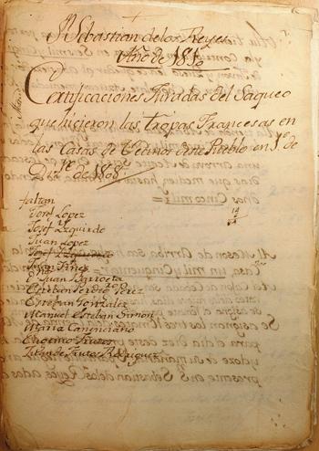 Imagen Certificado de saqueo