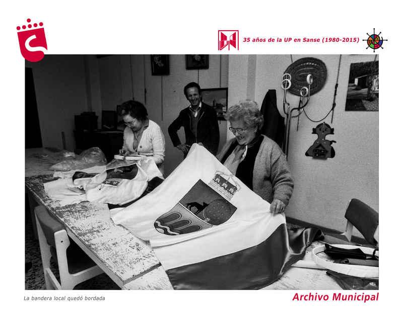 Imagen La bandera local bordada