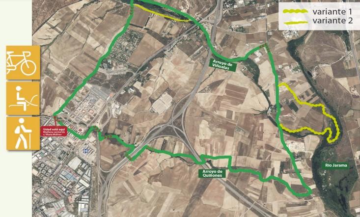 Imagen Ruta 1: Dehesa vieja - Arroyo de Quiñones -  Río Jarama - Arroyo de Viñuelas