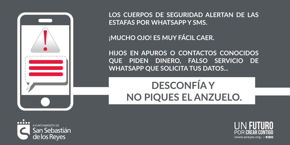 Imagen Los cuerpos de seguridad alertan de las estafas por Whatsapp y SMS