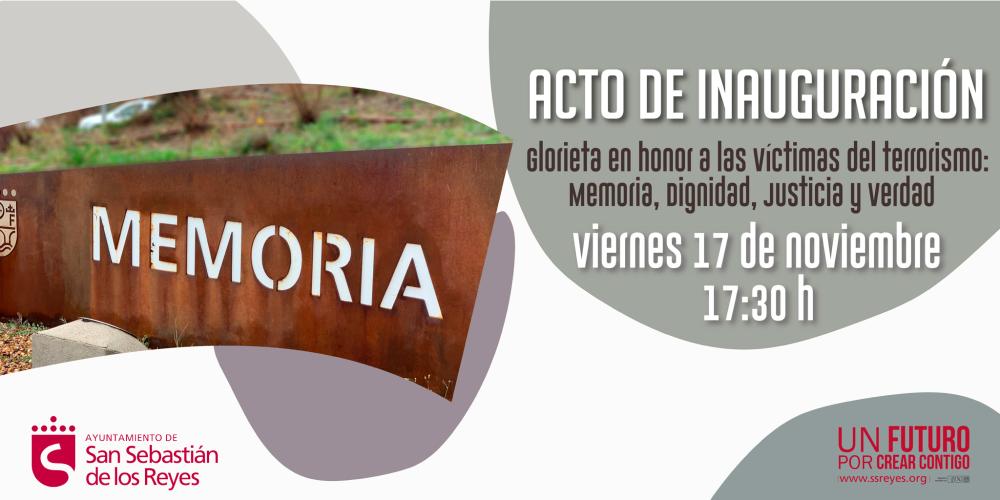 Imagen La ciudad rinde homenaje a las víctimas del terrorismo con la denominación de una glorieta en su memoria