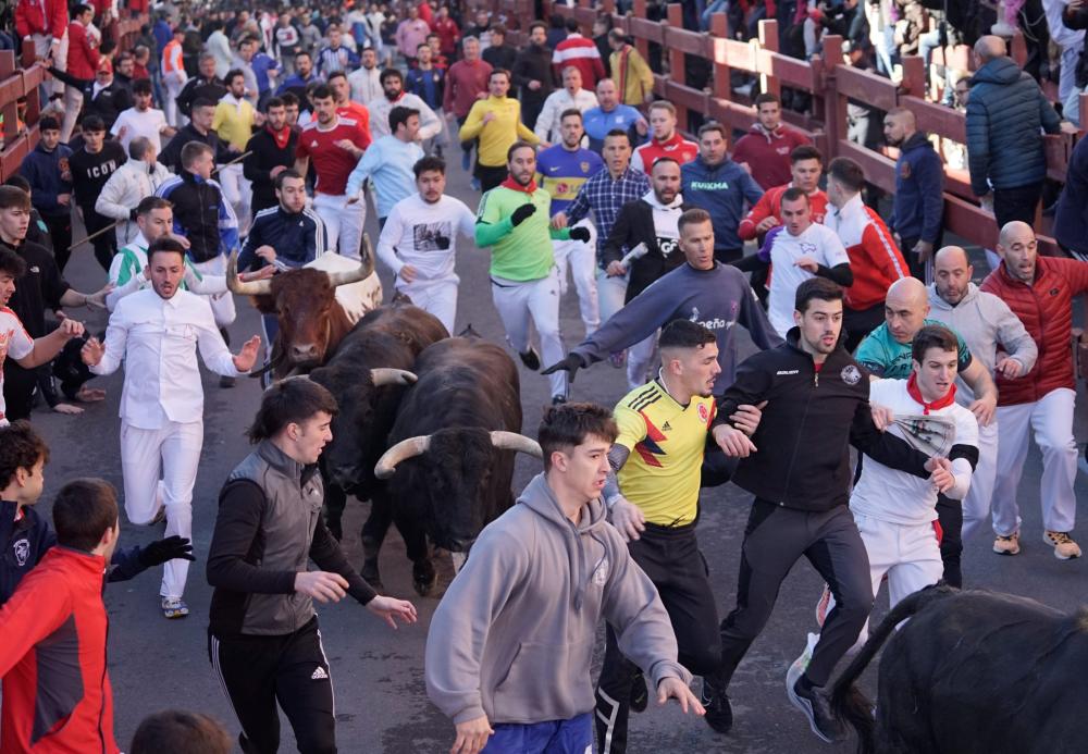 Imagen La ciudad hace historia con grandes cifras de participación en su primer ‘encierro blanco’