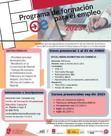 Imagen PROGRAMA DE FORMACIÓN PARA EL EMPLEO 2023