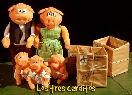 Espectáculos para público familiar: Tropos. 'Los tres cerditos'