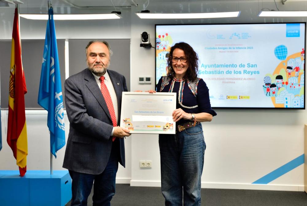 Imagen UNICEF distingue de nuevo a San Sebastián de los Reyes como `Ciudad Amiga de la Infancia´