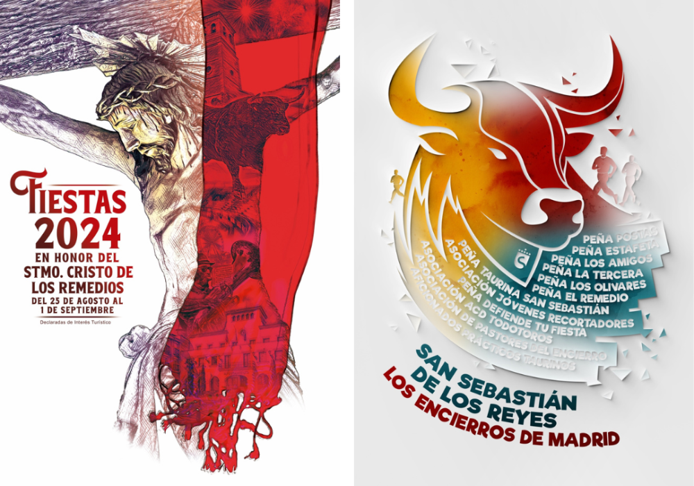 Imagen Los concursos de carteles de las Fiestas en honor al Cristo de los Remedios y de los encierros 2024 ya tienen ganadores