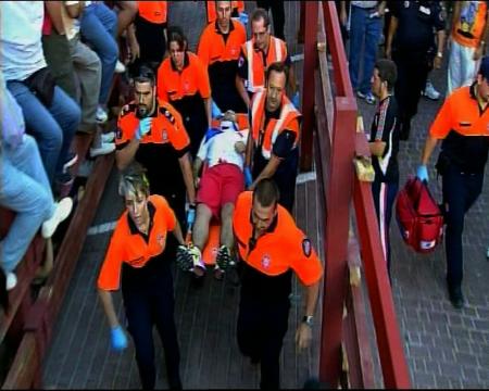 Imagen Un herido por asta en el tercer encierro