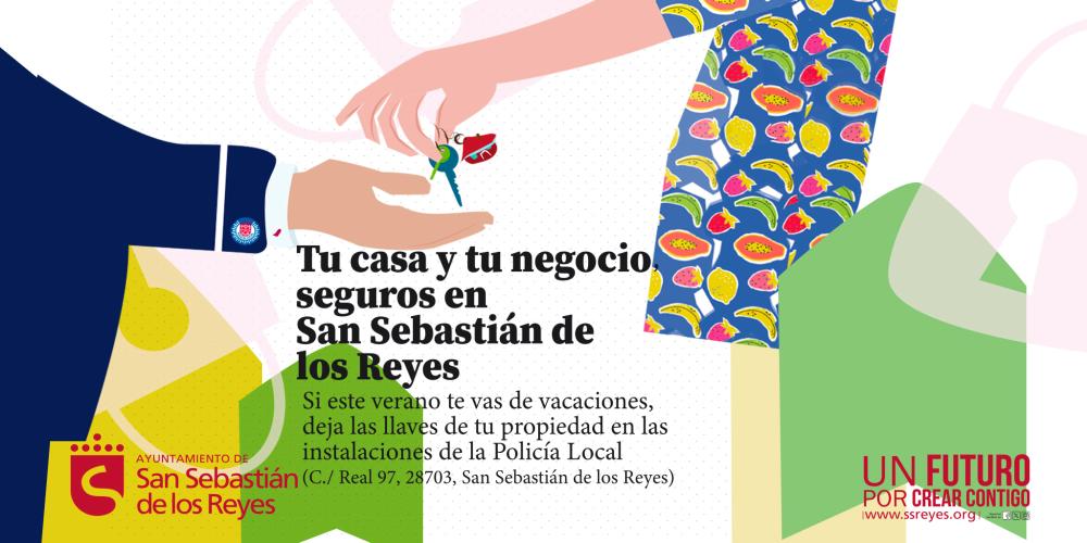 Imagen El Ayuntamiento refuerza este verano la seguridad en viviendas y comercios con el plan ‘Tu casa y tu negocio, seguros en San Sebastián de los Reyes’