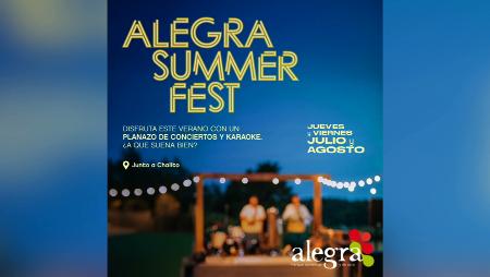 Imagen Alegra Summer Fest: karaoke y conciertos en las noches de los jueves y...