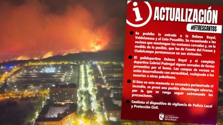 Imagen Actualización incendio en Tres Cantos: máxima precaución, esta tarde,...