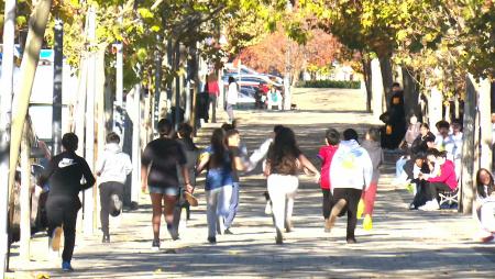 Imagen La carrera solidaria del IES Julio Palacios por el cáncer infantil...